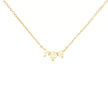 14k Gold Diamond Cluster Bar Necklace