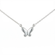 Diamond Pave Butterfly Necklace in 14K Yellow Gold | Real Diamond Pendant Necklace | Dainty Gold Butterfly Charm Necklace