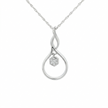 14k Gold Diamond Floating Cluster Necklace