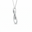 14k Gold Diamond Floating Cluster Necklace