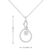 14k Gold Diamond Floating Cluster Necklace