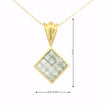 18k Yellow Gold Rhombus Pendant