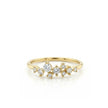 14k Gold with .20Ctw Round Natural White Diamond Constellation Cluster Ring