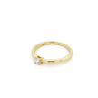 10K Yellow Gold Princess Cut Diamond Solitaire Ring