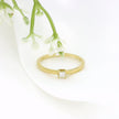 10K Yellow Gold Princess Cut Diamond Solitaire Ring