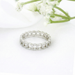 14k Gold Diamond Linked Band Ring