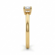 10K Yellow Gold Princess Cut Diamond Solitaire Ring