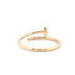 14k Gold with .06Ctw Natural White Diamond Pave Diamond Wrap Ring