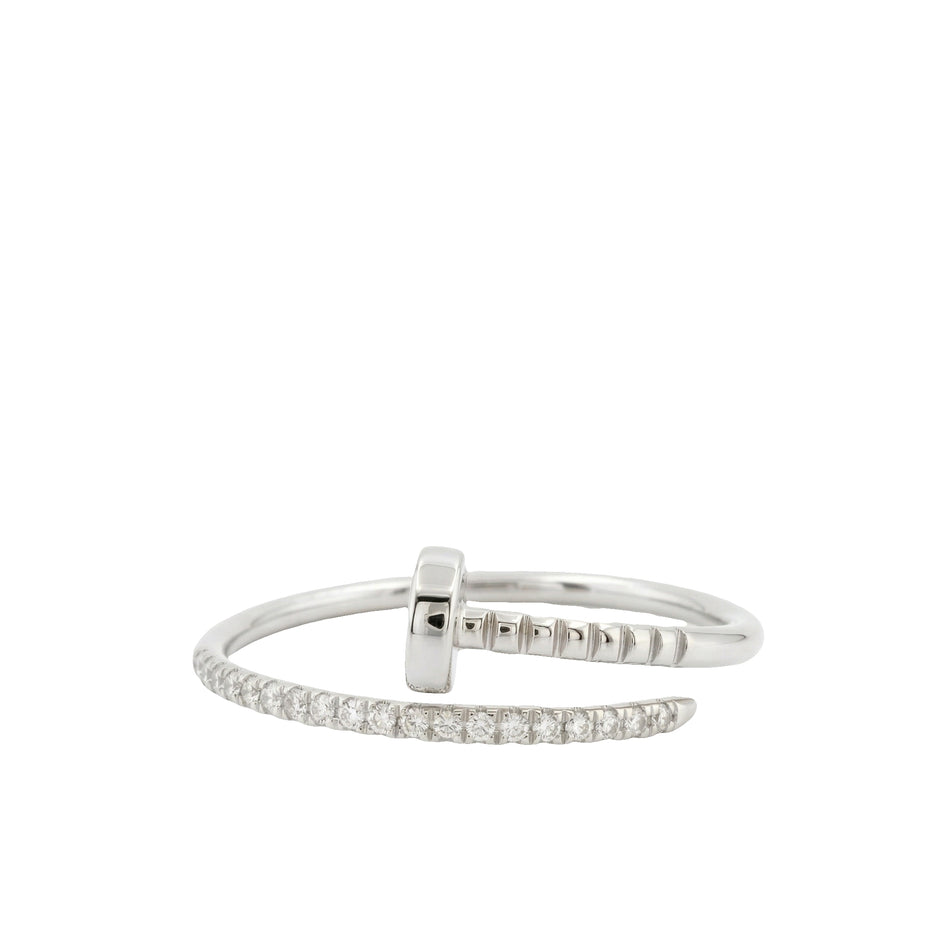 14k Gold with .06Ctw Natural White Diamond Pave Diamond Wrap Ring