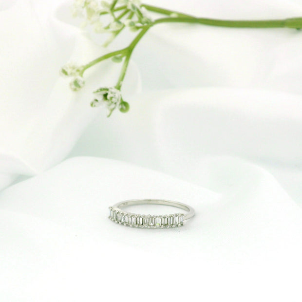 14k Gold Baguette Diamond Ring