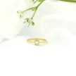 14k Gold Square Cluster Diamond Ring