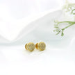 14k Yellow Gold Diamond Stud Earrings