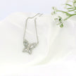 10k White Gold Butterfly Necklace