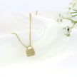 10k Yellow Gold Lock Charm Necklace