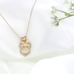 14k Rose Gold Owl Necklace