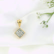 18k Yellow Gold Rhombus Pendant
