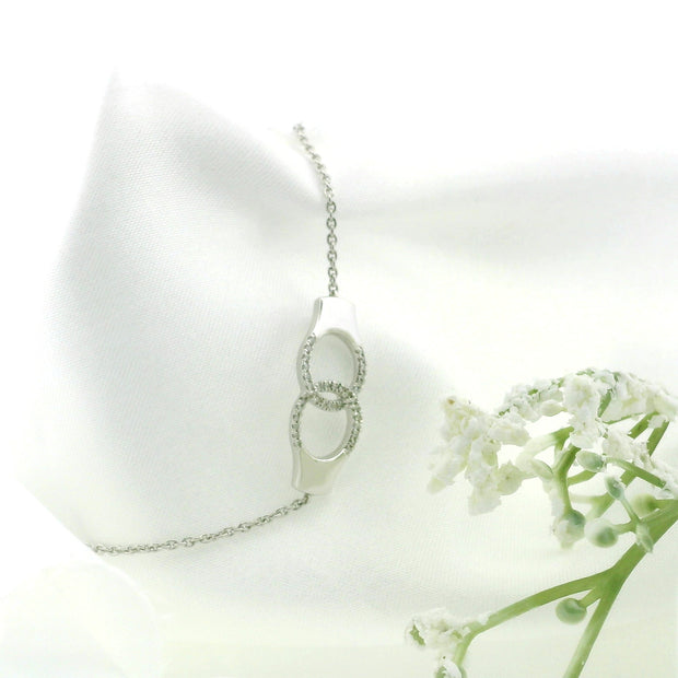 14k White or Yellow Gold Handcuff Bracelet