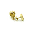 14k Yellow Gold Diamond Stud Earrings