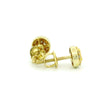 14k Yellow Gold Diamond Stud Earrings
