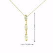 14k Yellow Gold Marquise Diamond Bar Necklace