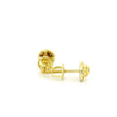 14k Yellow Gold Diamond Stud Earrings