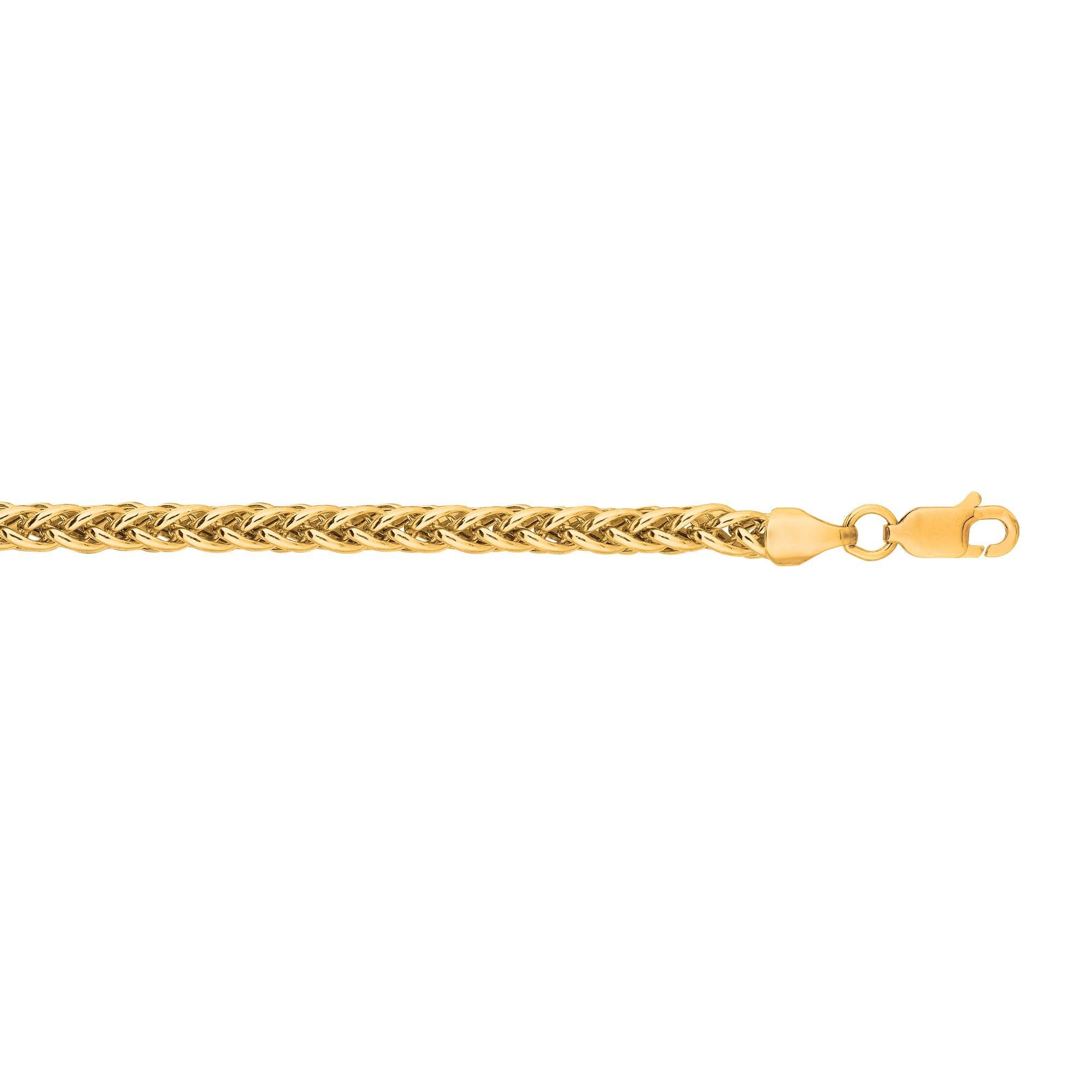 Shiny Lite Weight Round Wheat Chain with Lobster Clasp - wingroupjewelry