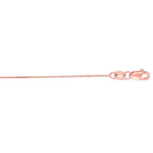 Flat Diamond Cut Cable Chain 0.5mm Thick with Spring Ring Clasp or Lobster Clasp - wingroupjewelry