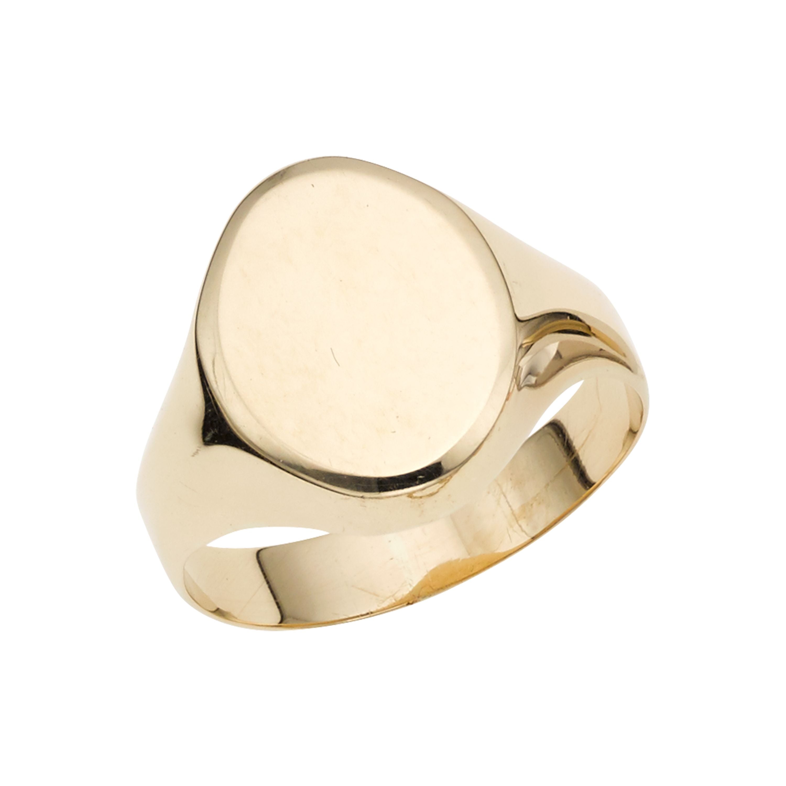 14k Gold Minimalist Signet Ring
