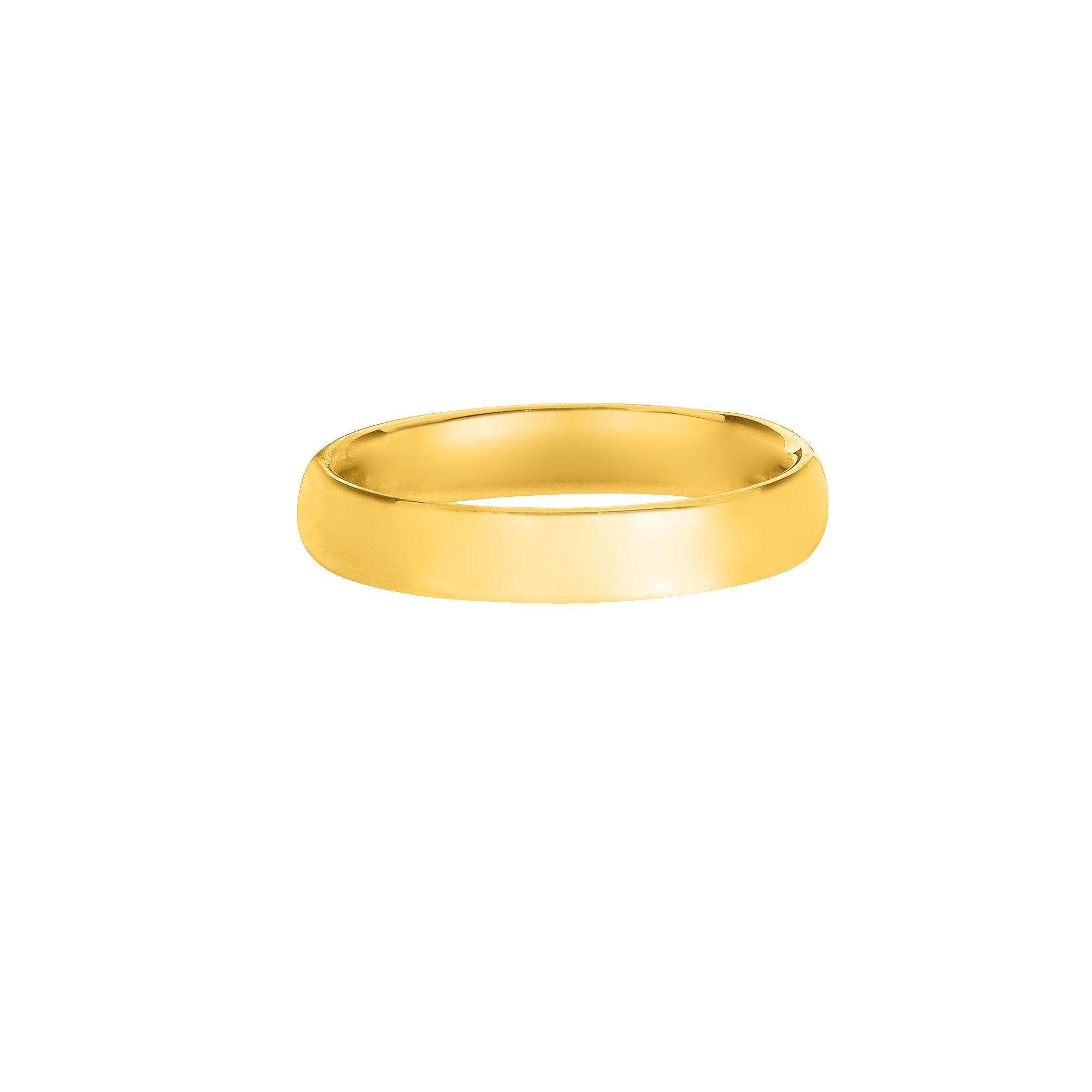 14k Solid Gold Men's Classic Wedding Band - wingroupjewelry