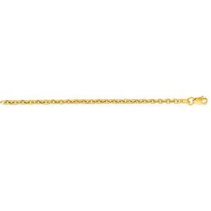 Finished and Shiny Diamond Cut Lite Forsantina Chain Lobster Clasp - wingroupjewelry
